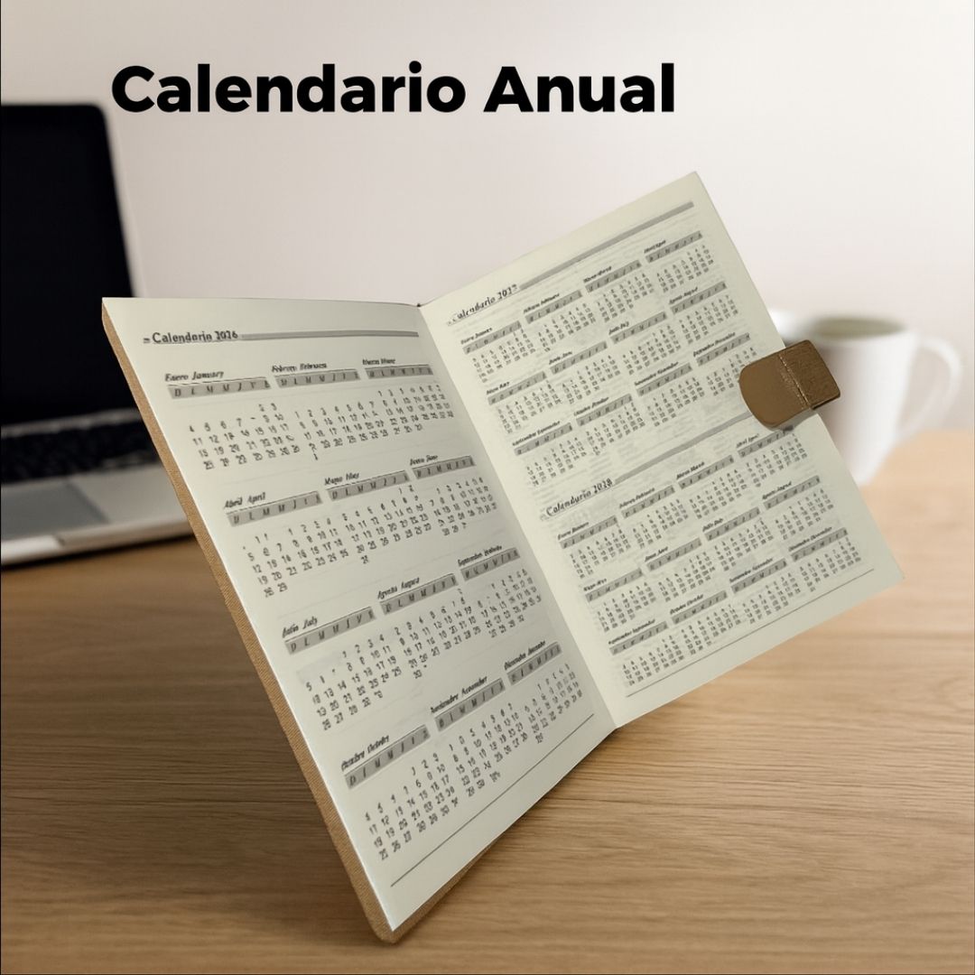 Agenda 2026 Ejecutiva Gamusa y Broche Magnético Premium Agenda Planeador Organizador Anual Premium