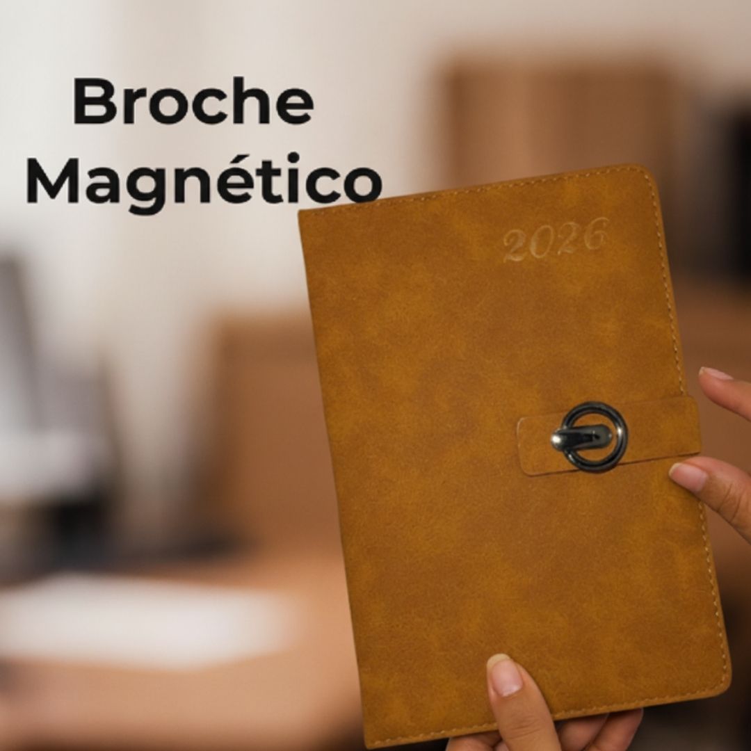 Agenda 2026 Ejecutiva Gamusa y Broche Magnético Premium Agenda Planeador Organizador Anual Premium