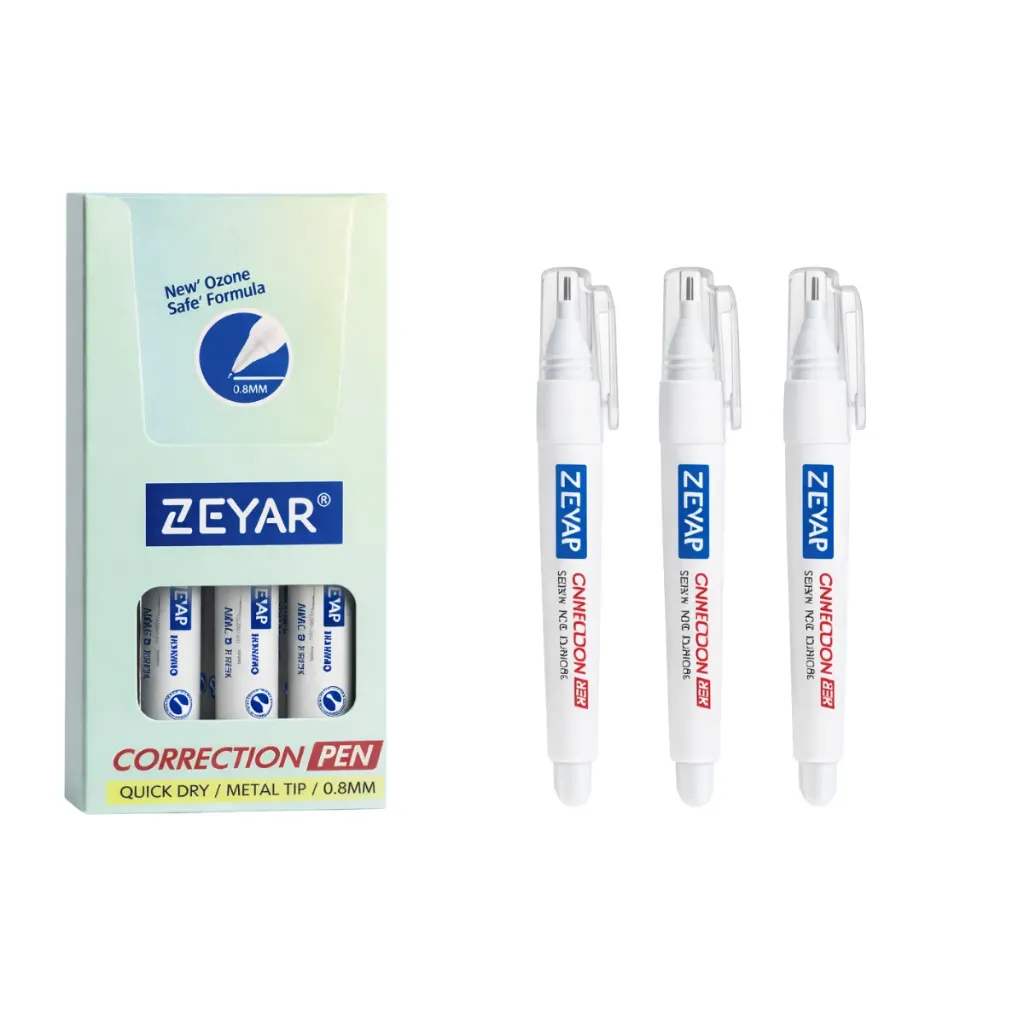 [ES-ZP062-12] CORRECTOR PLUMA BLANCO CAJA C/12