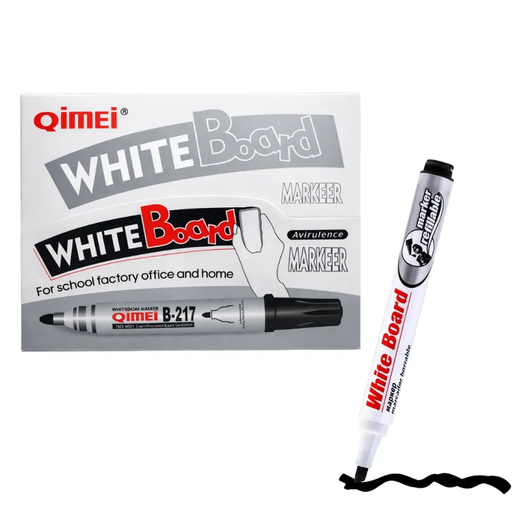 MARCADOR PIZARRON NEGRO C/10 B-217N