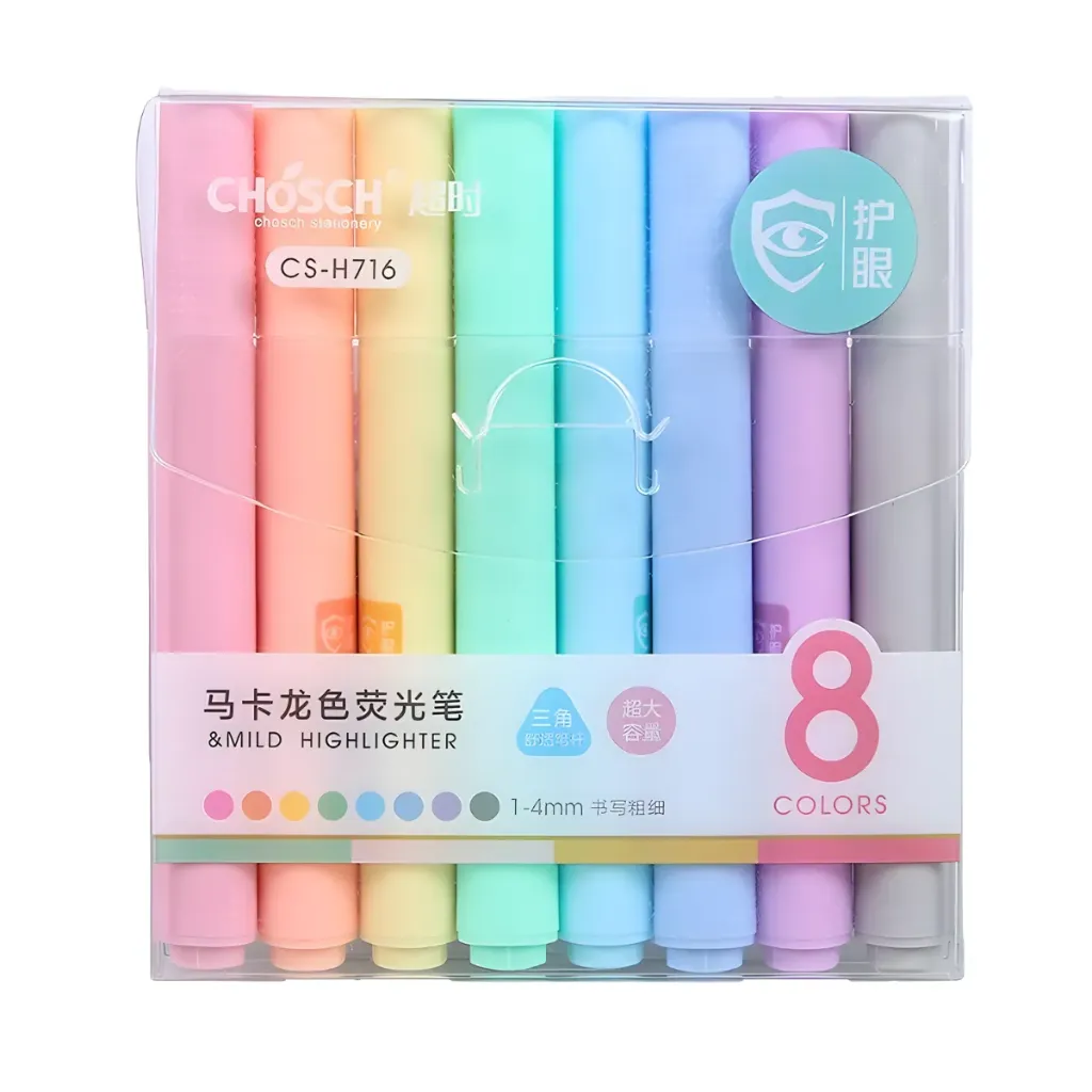 [ES-CSH716-8] MARCATEXTO PASTEL CHOSCH C/8