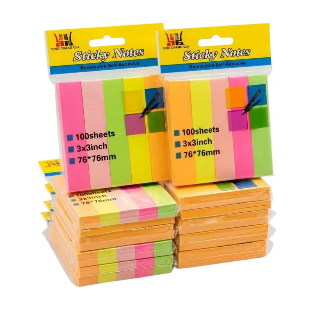 [ES-242105-12] NOTAS ADHESIVAS DE ARCOIRIS POST IT C/12