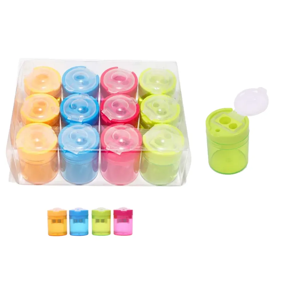 [ES-8136-12] SACAPUNTAS CIRCULO C/TAPA 8136 C/12