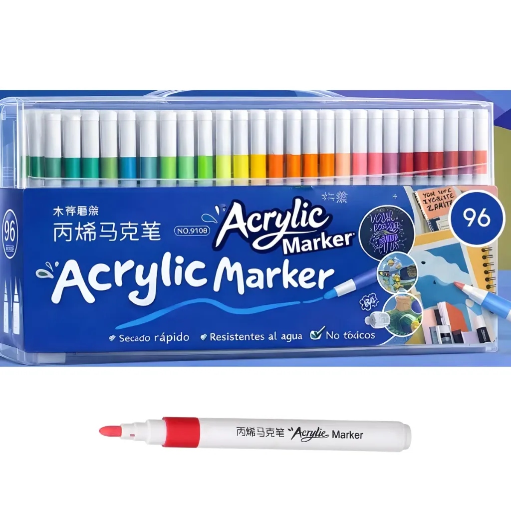 MARCADOR ACRÍLICO C/96