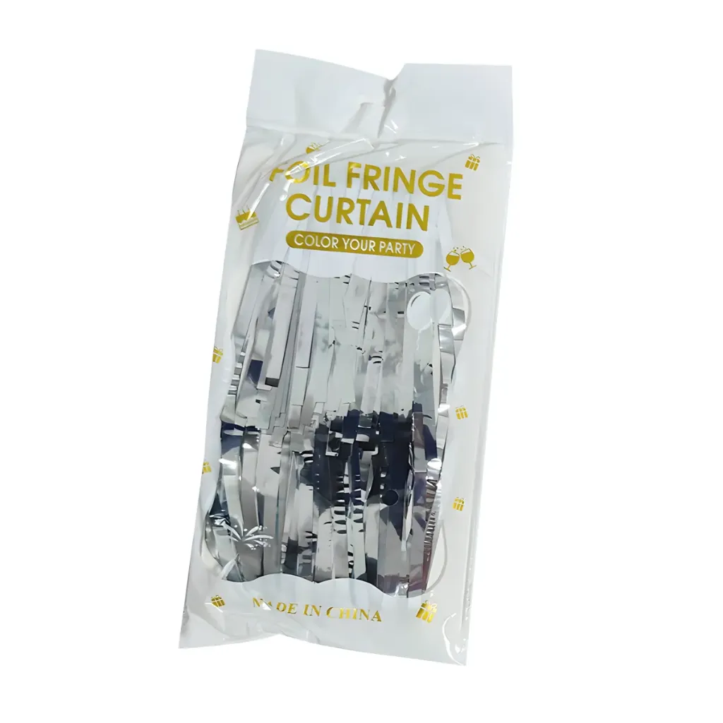 [FI-CRTPLT-1] CORTINA P/FIESTA METALIZADA PLATA PZ